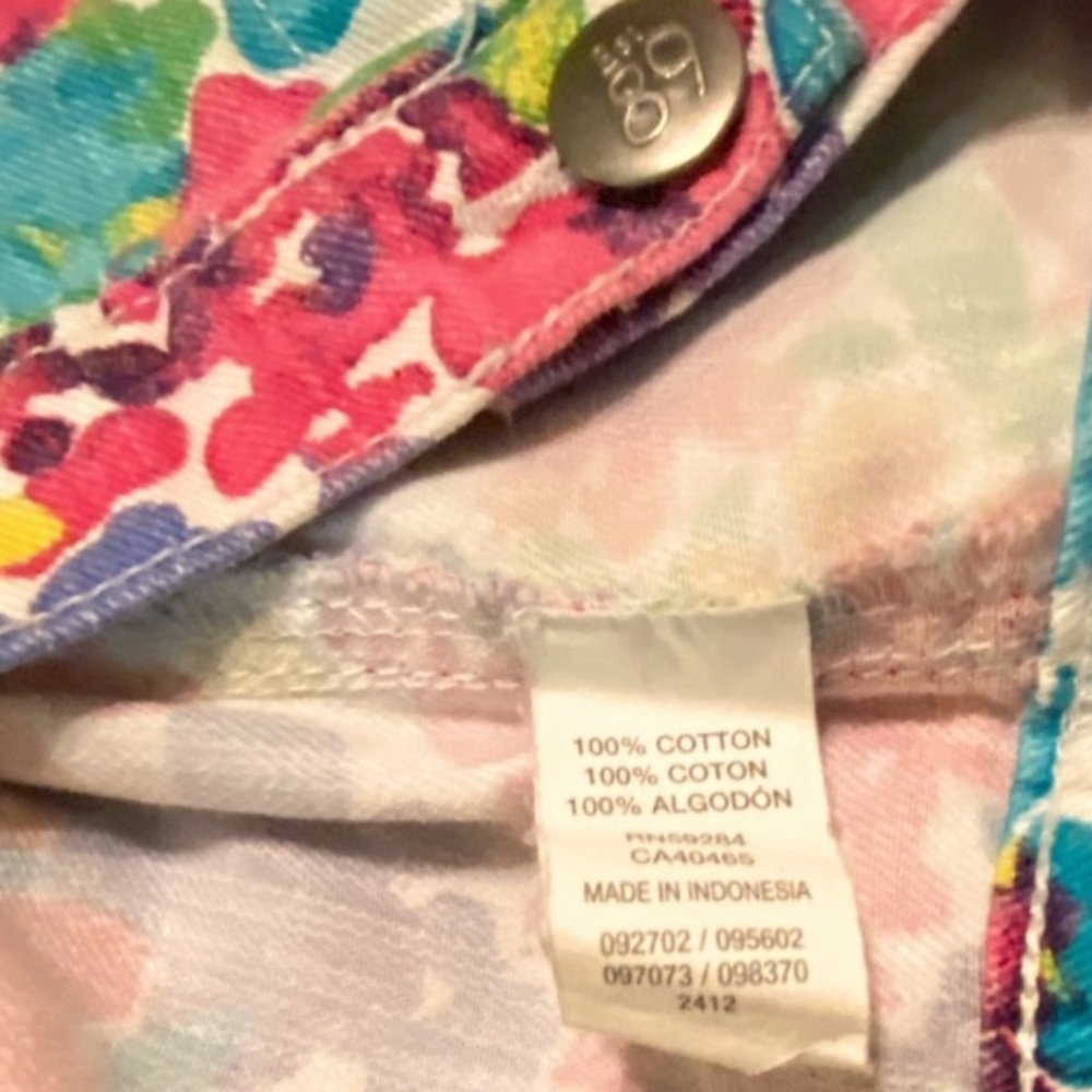 CHILDREN’S PLACE  Floral Jean Jacket Button Front Girl’s Sz S 5/6 - Picture 6 of 7
